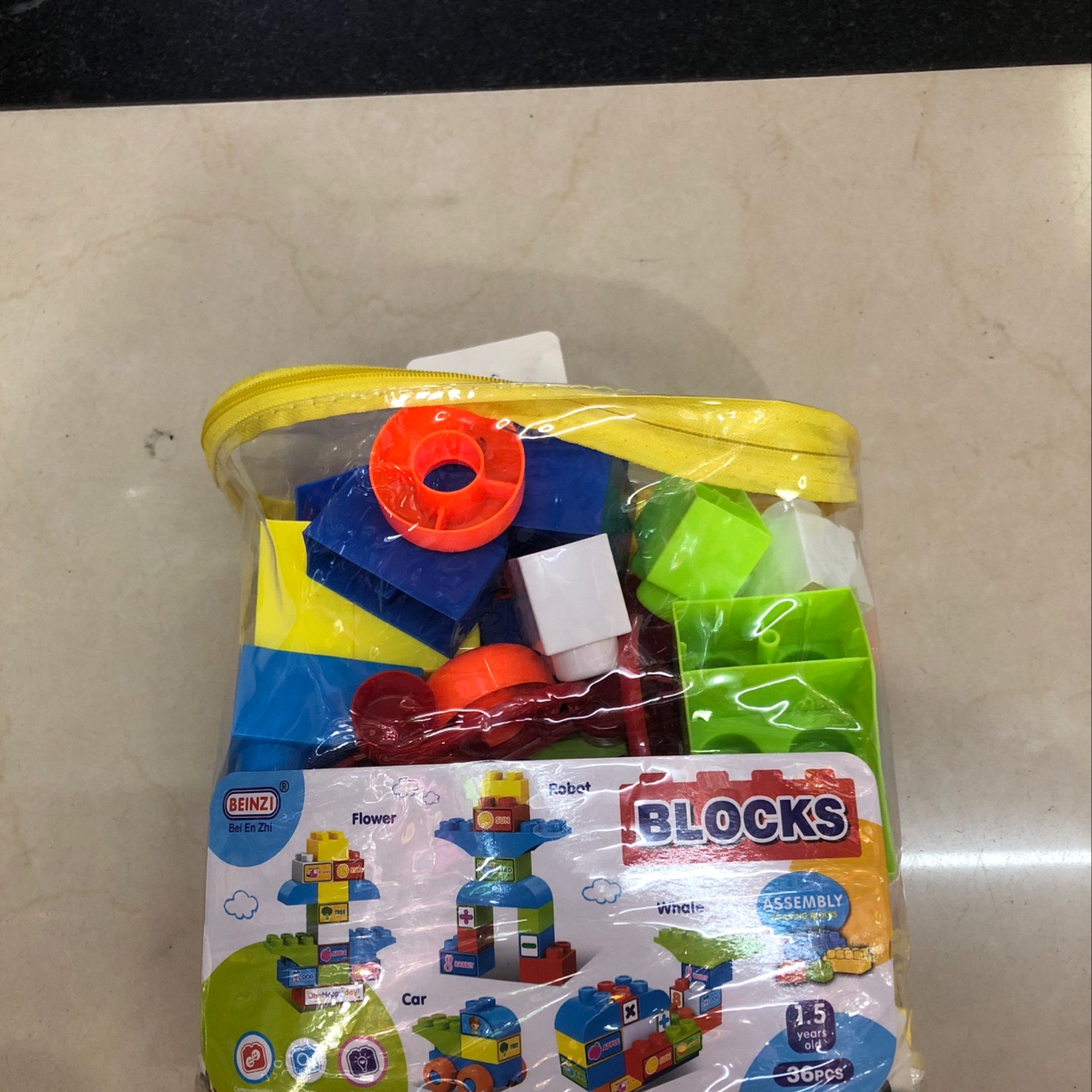 Jinpeng Toys 6604-3 Large Pieces Children's Educational Building Blocks (36 pieces)