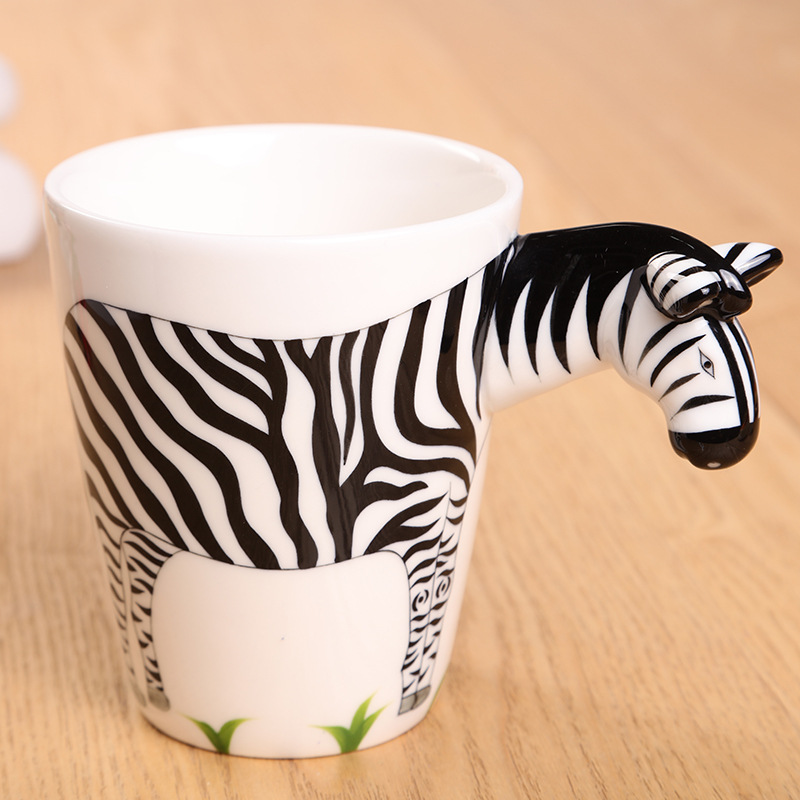 厂家加工定制创意3D动物陶瓷马克杯 情侣款活动礼品水杯广告杯详情图4