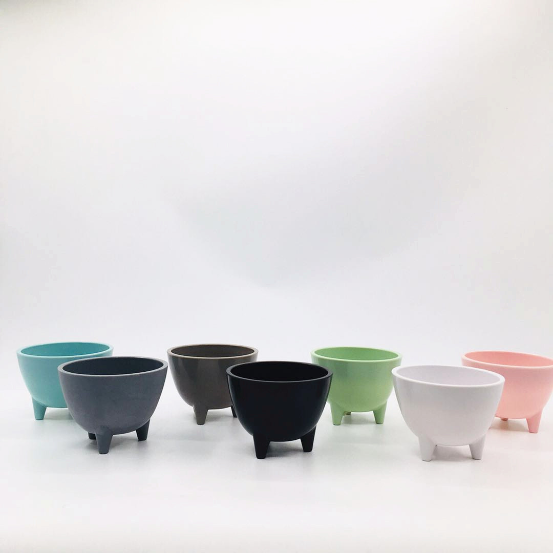 Factory direct sales of plastic flower POTS Y1832 triangular melamine flower POTS, plastic flower POTS, and imitation porcelain flower POTS detail image 1