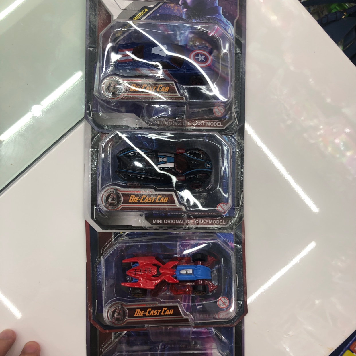 4款复仇者联盟钢铁侠美国队长蝙蝠侠蜘蛛侠模型赛车 玩具  车  模型玩具 塑料 王明玩具 1详情图1