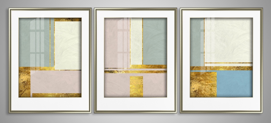 双跨卡纸画 70*90CM*3PCS 2套/件