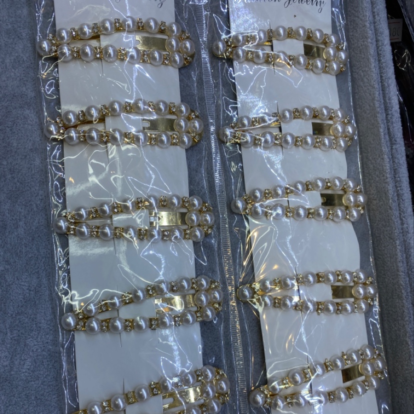 珍珠水滴夹