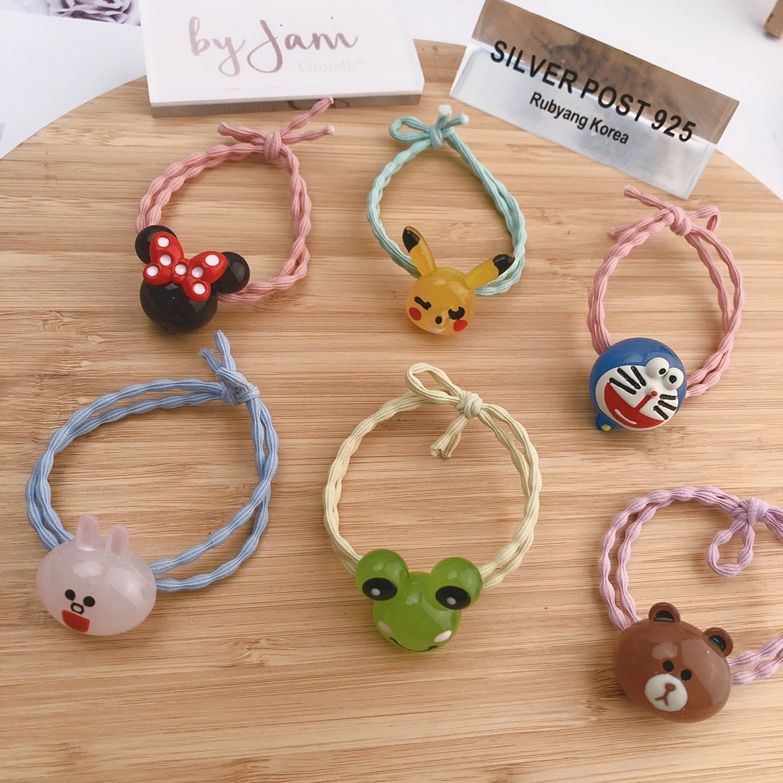 Mixed Cartoon Head String Jelly Head String Girl Hair Accessory Leather Band