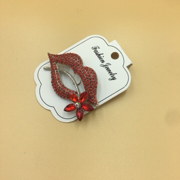 Lip brooch No. 3 waistband pin Specification image