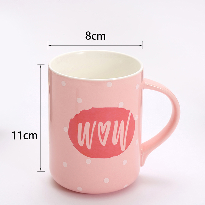 New cute ceramic mugs, simple coffee cups, customizable logo advertising gifts, water cups, factory direct sales undefined