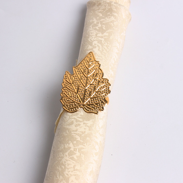 Creative Western-style napkin rings, leaf napkin buckles, tablecloths, towel buckles, tissue paper rings