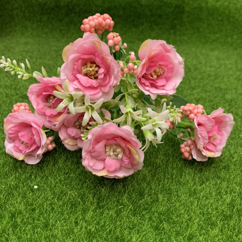 仿真玫瑰花/装束玫瑰花/假绢花产品图