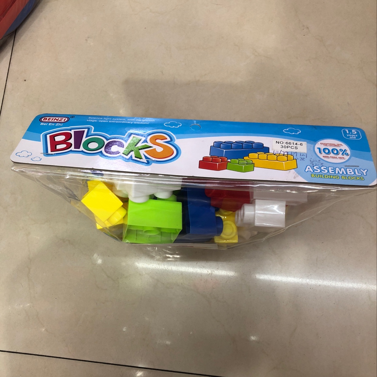 Jinpeng Toys 6614-6 Large Pieces Children's Building Blocks (30 pieces), jigsaw building blocks, Educational toys Specification image