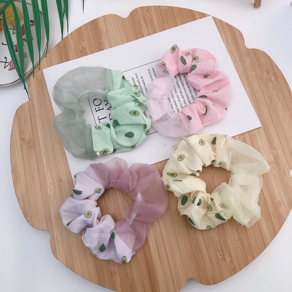 Fashion Patchwork Large Scrunchie Girl Hair Accessories Wrinkle Scrunchie Headband Headband