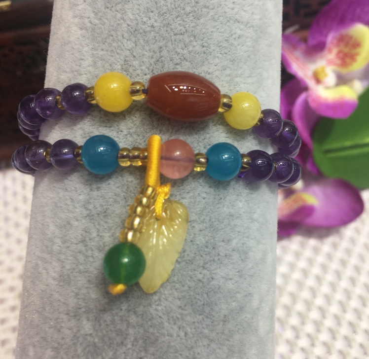 紫水晶手链图