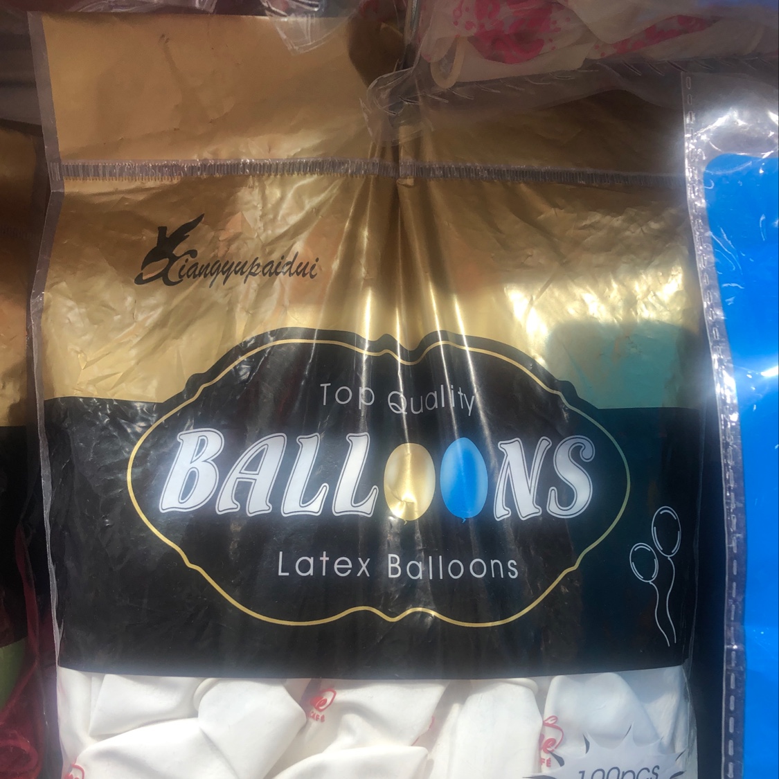 100pcs of printed balloons Item Picture
