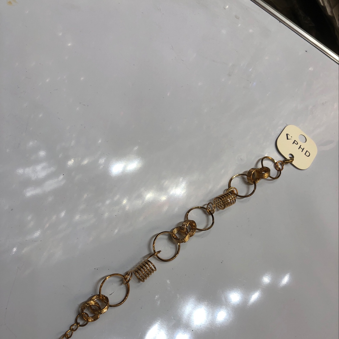 Handmade iron ring bracelet details Picture