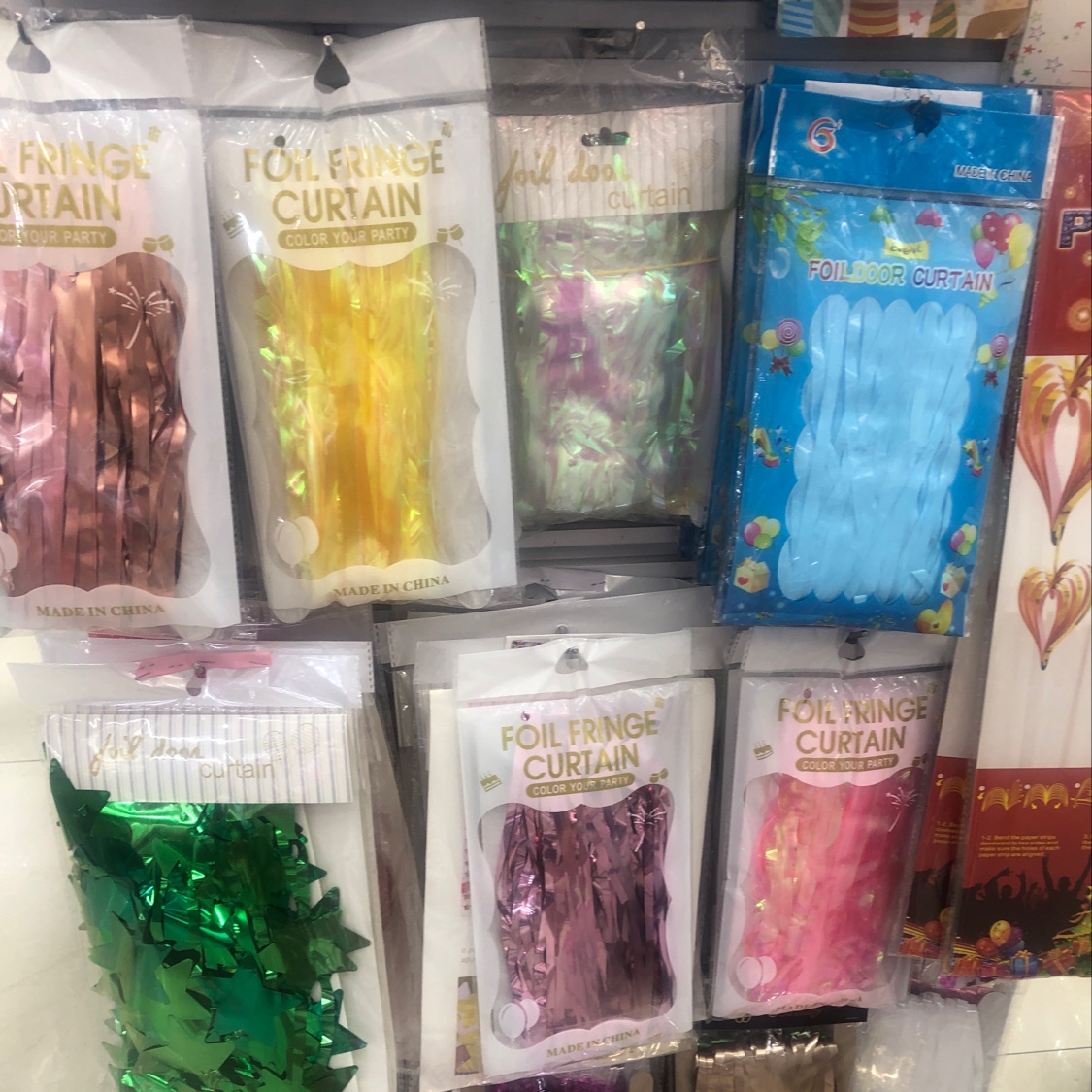 Wholesale of tassel, streamer, rain silk curtain hanging strips and colored strips 01 details Picture