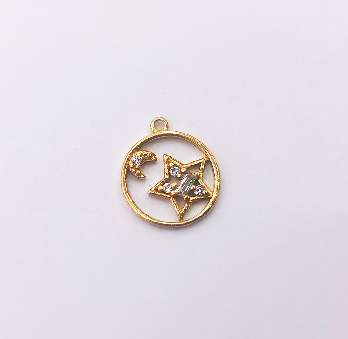 Manufacturers Direct Sales Of Korean Version Of Star Theme Copper Pendant Set Stars Moon Microinset Zircon Accessories details Picture