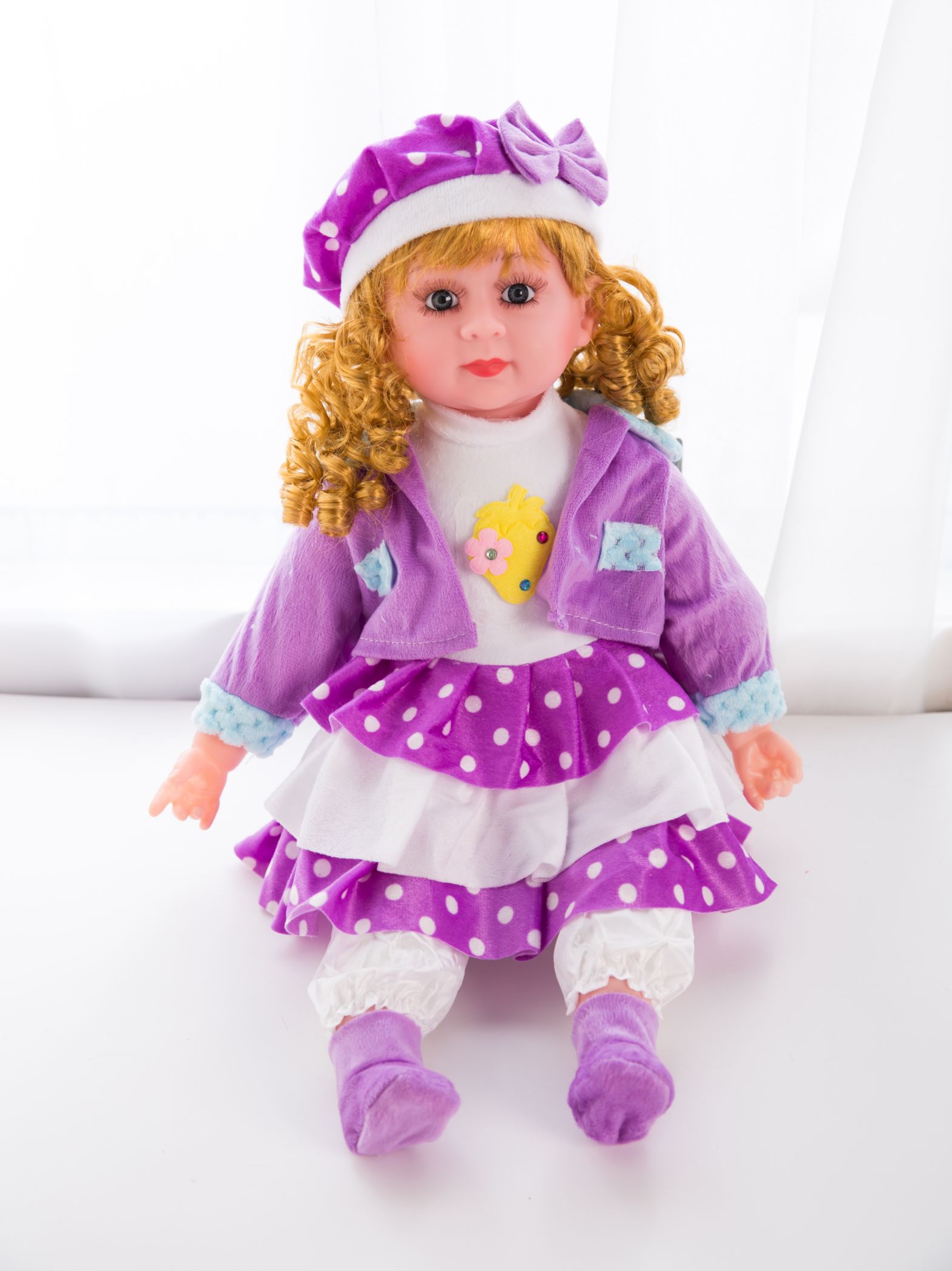 24 "super soft plastic baby doll will sing doll factory direct sale