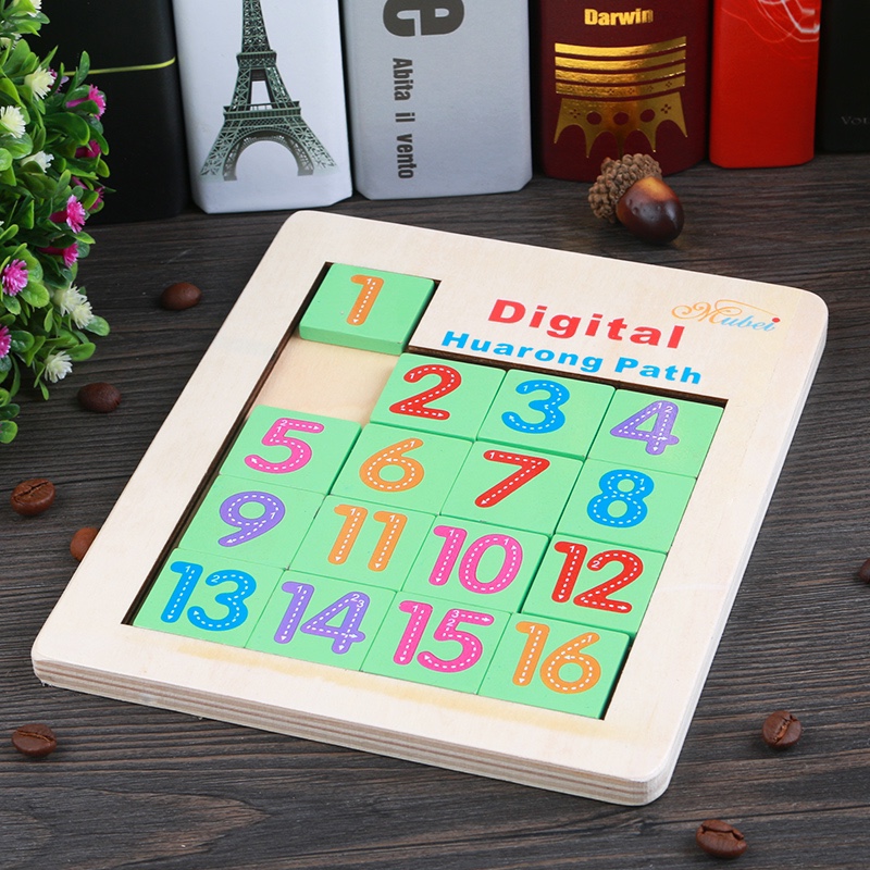 The wooden maze game, Digital Huarong Road, is highly entertaining. It can exercise babies' hand-eye coordination, visual ability, logical thinking ability, and early education enlightenment training. It is a parent-child game Specification image