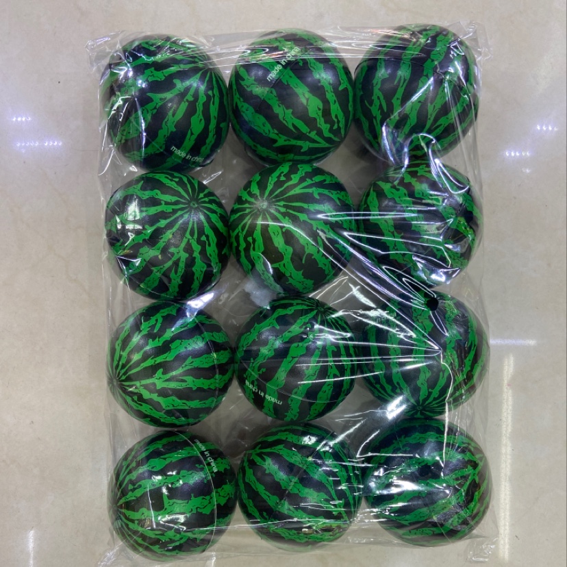 7.6 cm watermelon fruit balls, pu balls, sponge balls, pressure balls details Picture
