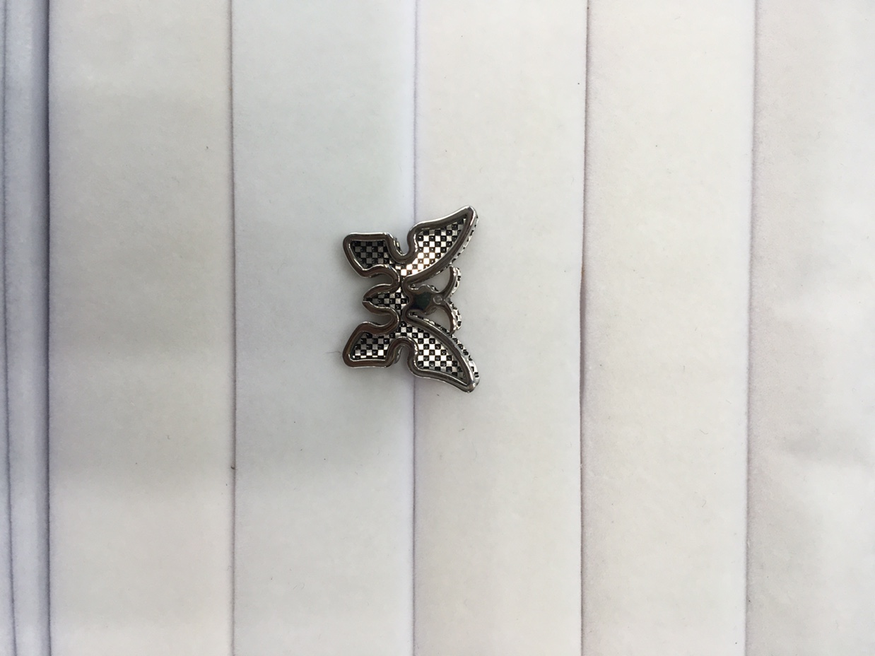 Titanium butterfly pendant