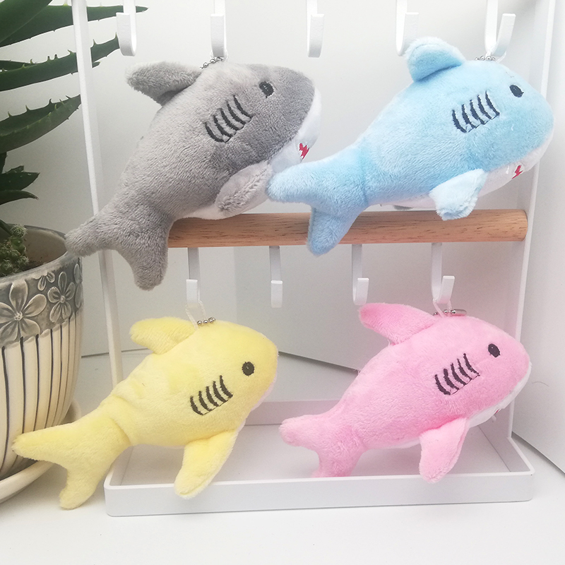 Cartoon shark plush toy pendant, wedding throwing doll, claw machine doll, bag pendant, headwear accessory for women detail image 5