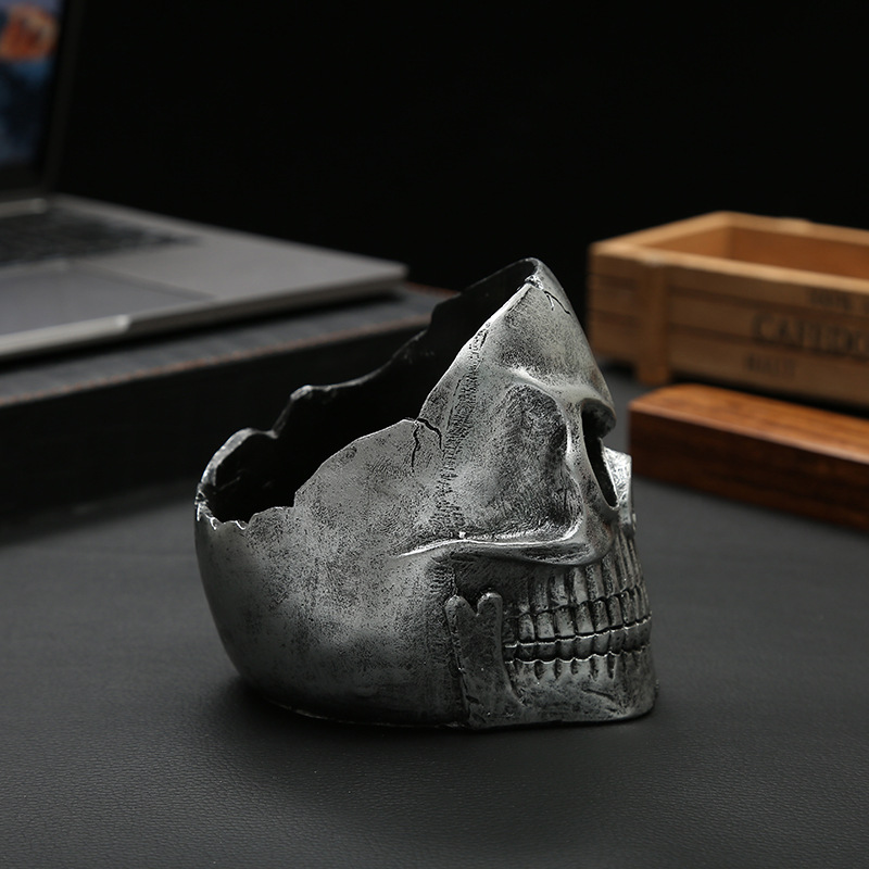 鬼脸面具万圣节舞会化妆男款骷髅全脸面具鬼头复古装扮迷吓人道具细节图