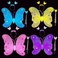 丝袜少儿背饰玩具风筝大翅膀彩色AB料双层大蝴蝶。图