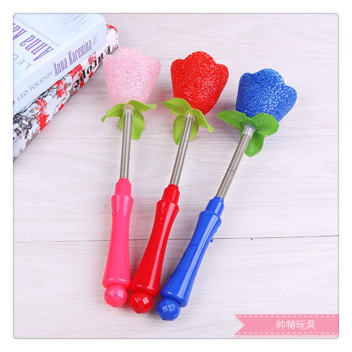 Particle Big Heart Five-pointed star rose Flash stick