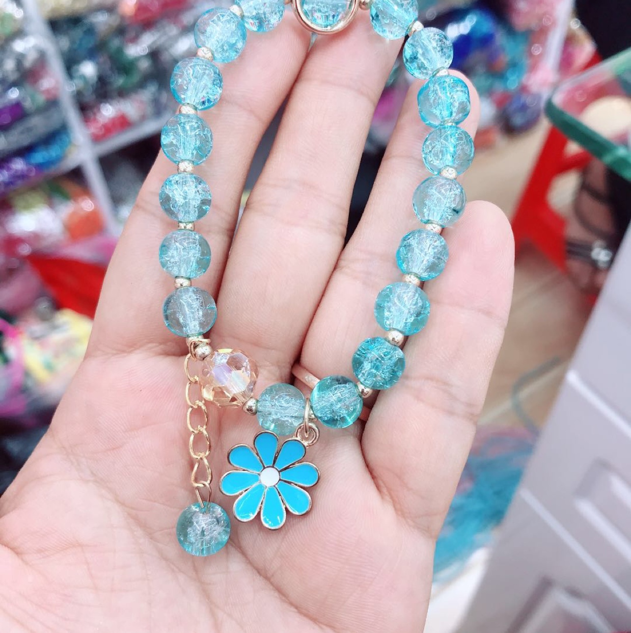 Daisy bracelet in Hu LAN color, fashionable and versatile, Hongtao Accessories A - 0028 details Picture