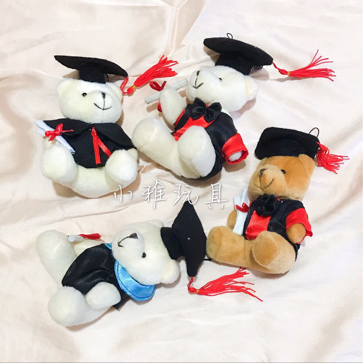 Stuffed toy Doctor bear Graduation Bear pendant doll creative gift box wrapping dress accessories wedding gift thumbnail