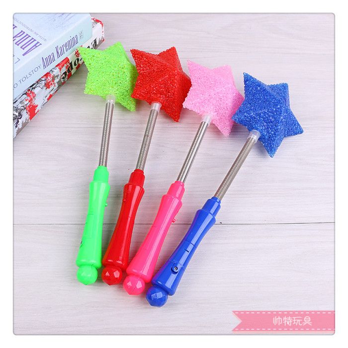 Particle Big Heart Five-pointed star rose Flash stick Specification image