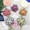 Cloth art net gauze flower Korean version brooch shoe flower diy jewelry wholesale handmade flowers thumbnail