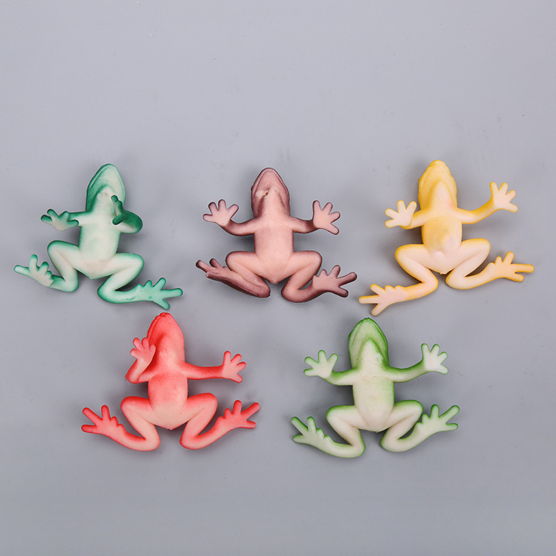 青蛙仿真动物玩具 TPR软胶模型外贸速卖通儿童仿真玩具厂家直销白底实物图