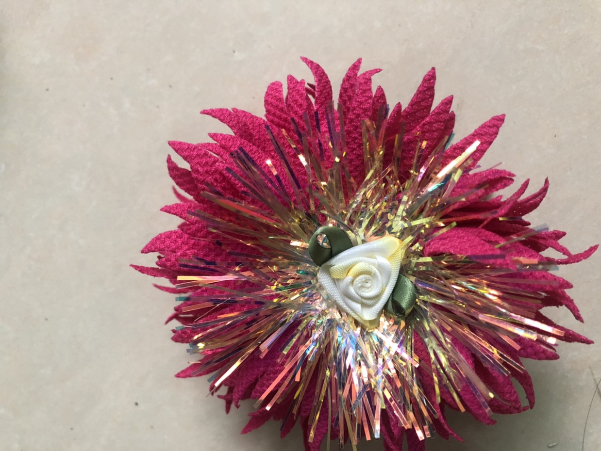 Silver floret hairpin thumbnail