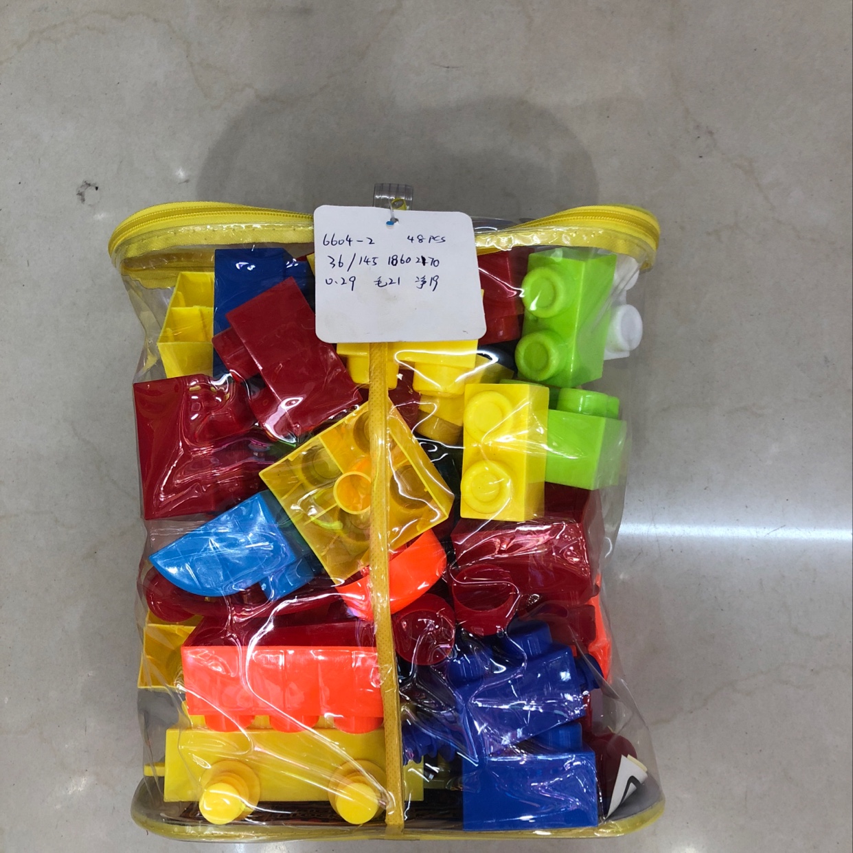 Jinpeng Toys 604-2 Large Particle Children's building blocks, children's educational toys details Picture