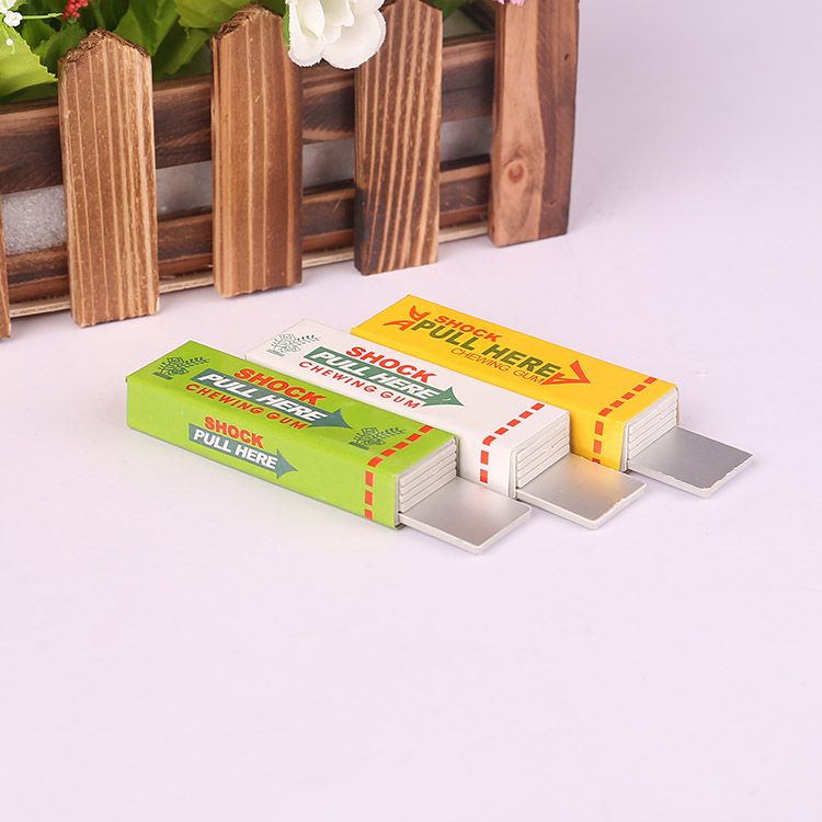 Factory direct electric shock whole person trick artificial toy chewing gum joke thumbnail