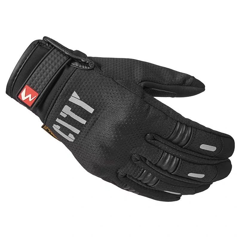 摩托车手套MADBIKE赛车骑行手套夏季防摔防滑透气触屏机车保暖