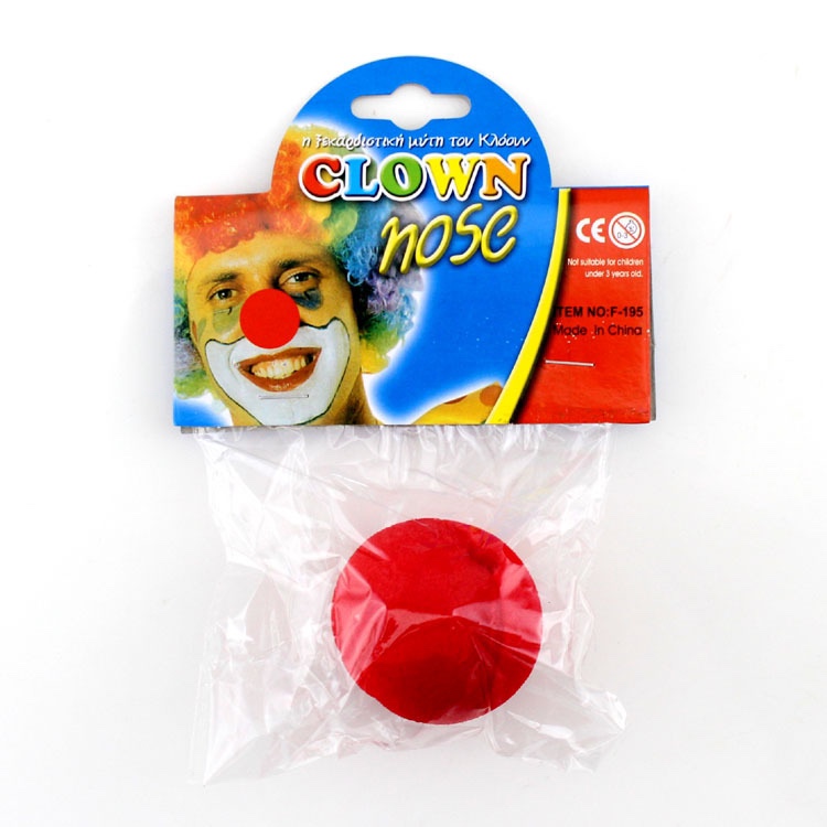 Halloween costume props: Clown costume nose, red sponge ball, funny performance, big nose tip, cute red nose details Picture