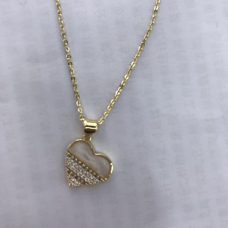 Zircon heart necklace