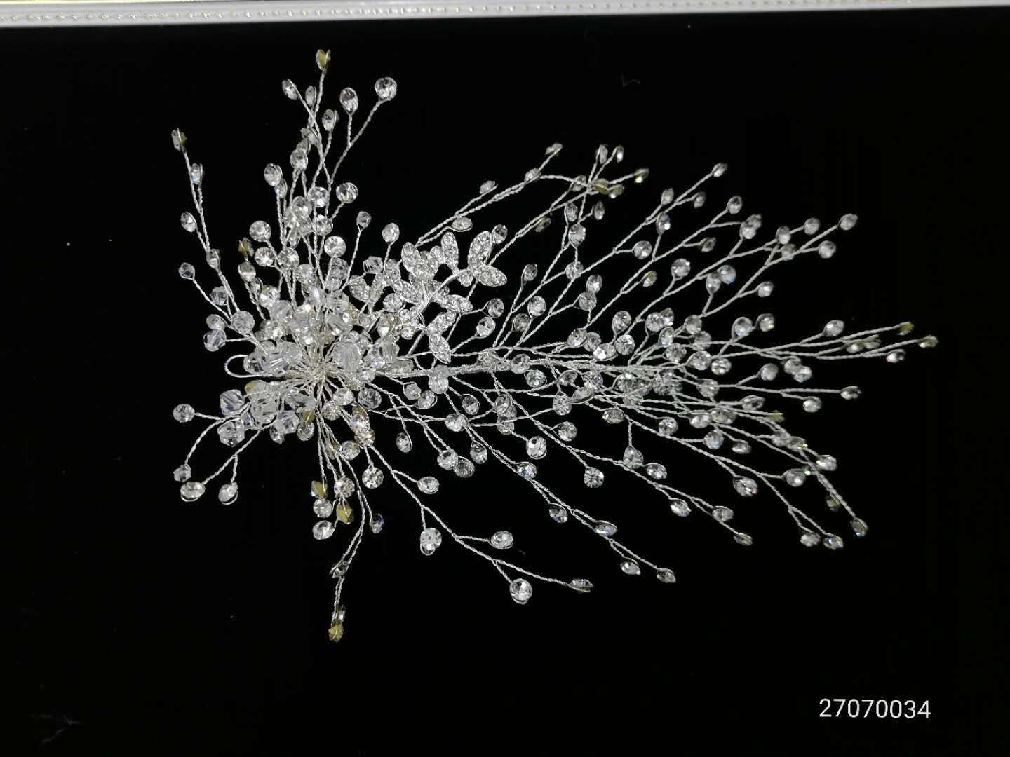 Handcrafted rhinestone headwear, super dazzling headwear