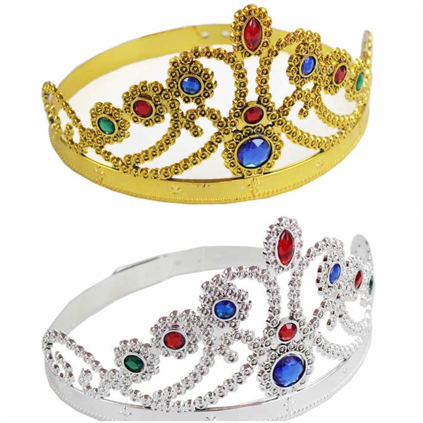 舞会演出头饰发箍王子国王皇冠公主头饰王冠头箍皇帝头冠皇后凤冠