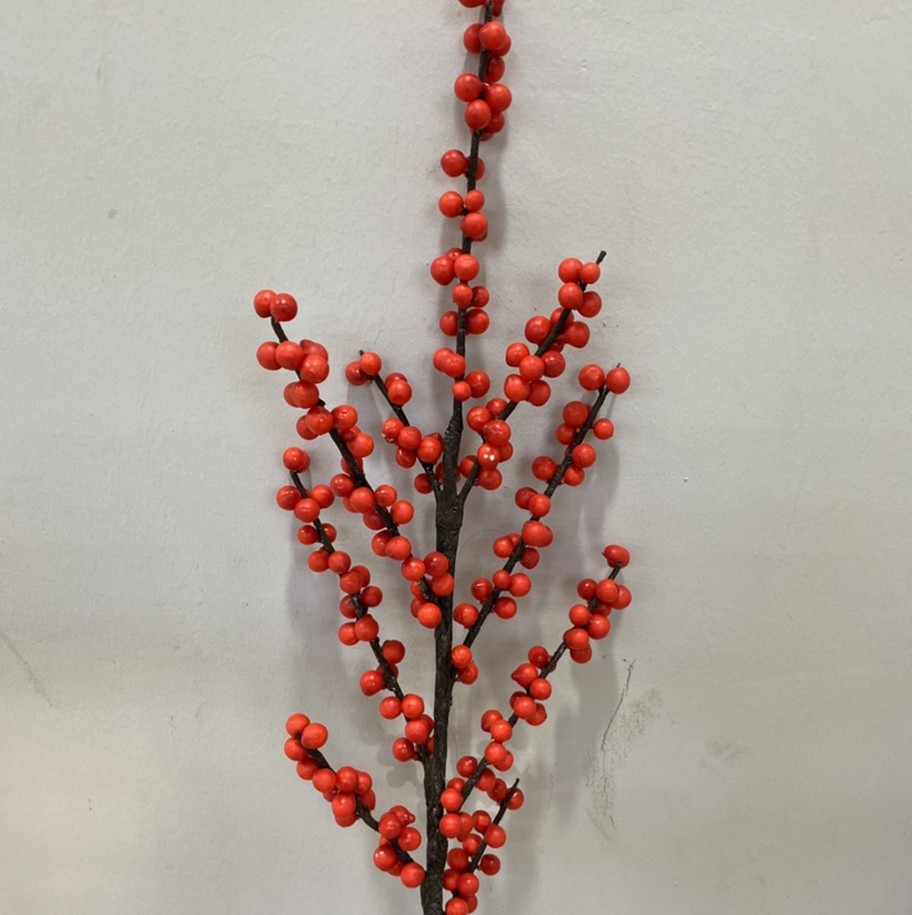 Factory direct sales of artificial flowers, wholesale of large-branch wintergreen fruits, and a wide range of indoor decoration colors to choose from details Picture