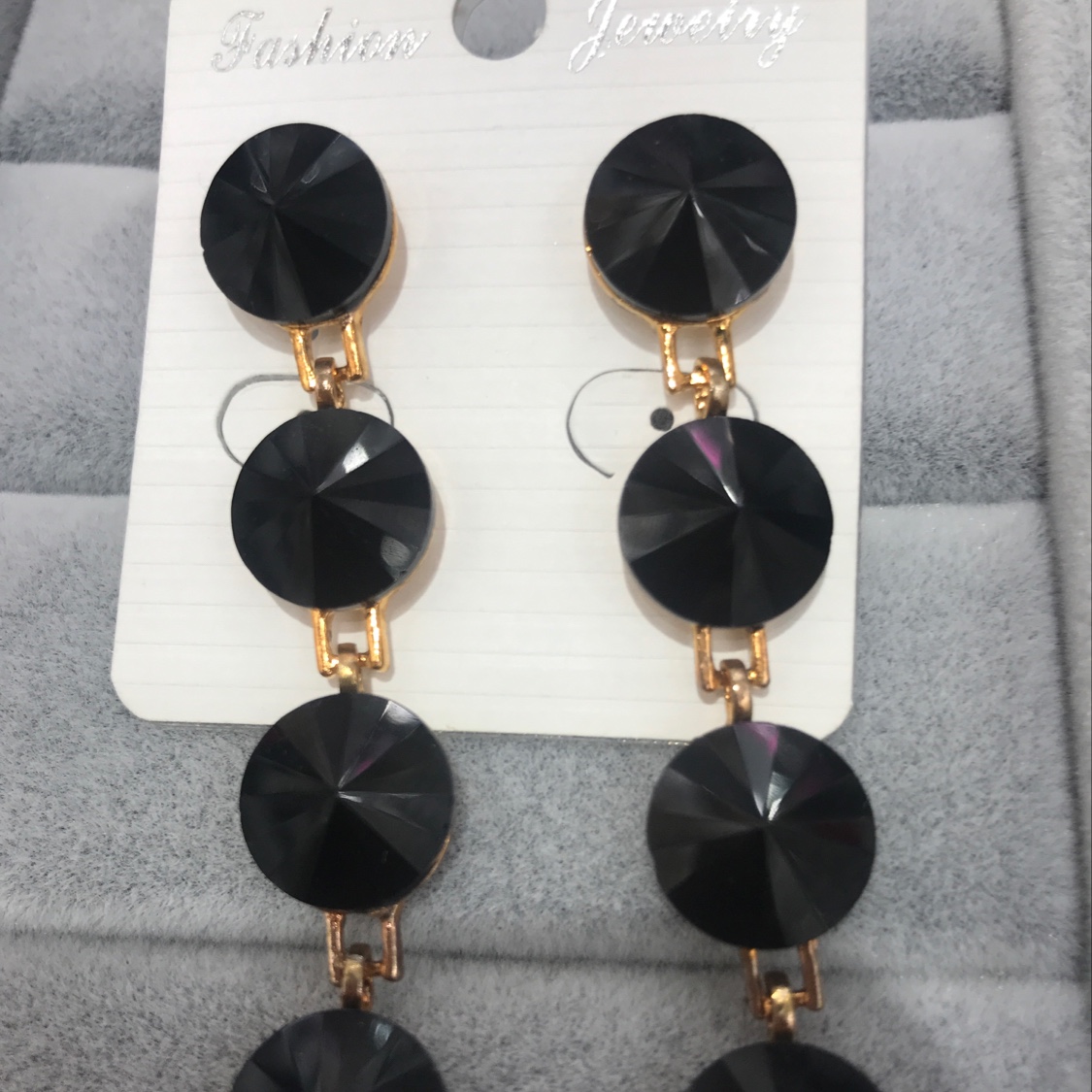 Round tassel earrings