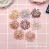 Korean version of hair accessories clothing decoration DIY accessories Fairy earrings hair clip brooch accessories crystal beaded flower thumbnail