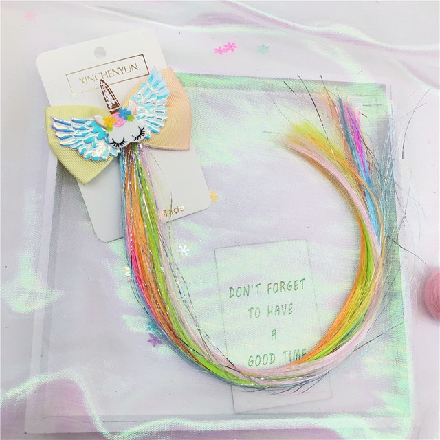 New cross-border wigs and headwear, children's wigs, cute bow wigs, hair clips