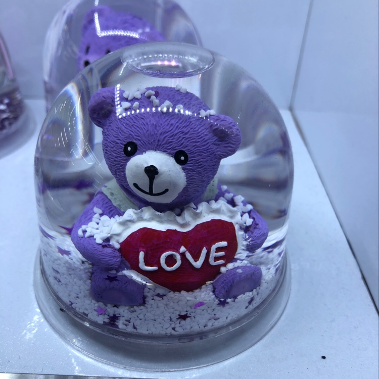Acrylic semicircle Purple bear series oil stylus insertion thumbnail