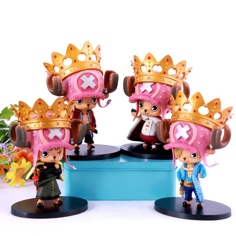 cos乔巴手办 山治 路飞 索隆 皇冠乔巴模型摆件  彩盒装