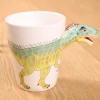 Customized wholesale of 3D stereoscopic painted mugs, cartoon dinosaur water cups, coffee cups and ceramic cups undefined