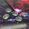 Best-selling oval-shaped iridescent resin diamond tip and bottom diamond 10*14mm Korean version handmade diy jewelry accessory creative necklace Item Picture