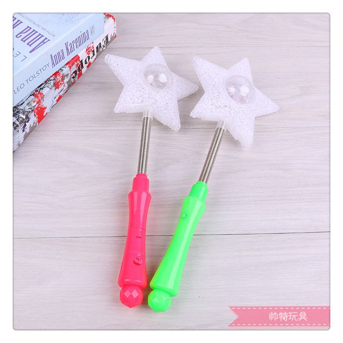 Particle five-pointed star heart-shaped high-brightness flash rod