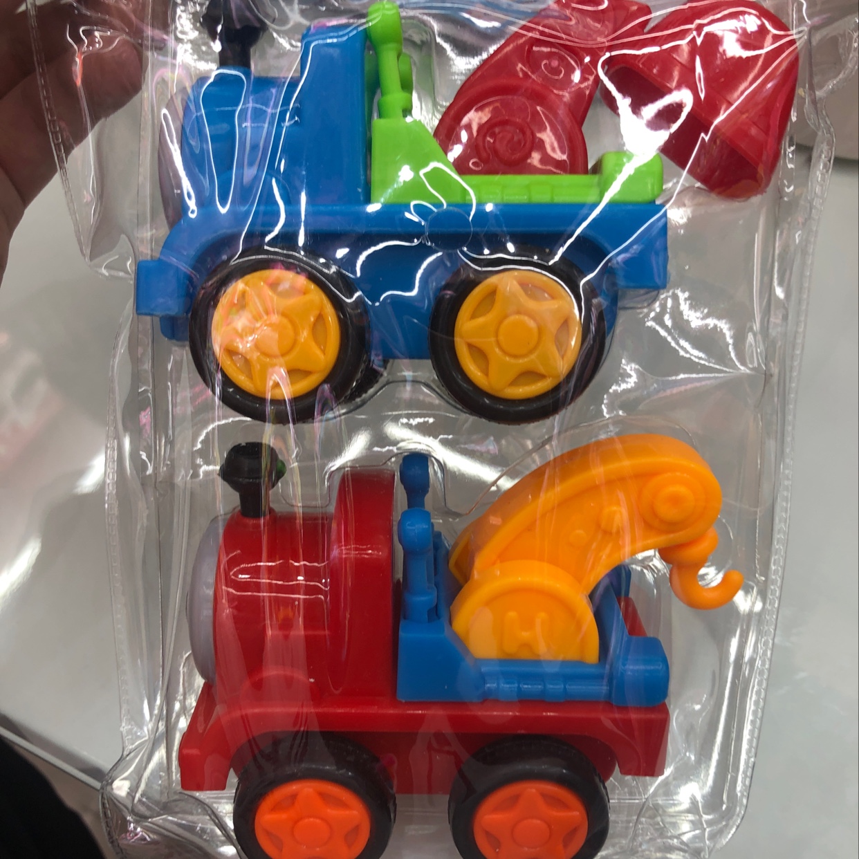 卡通惯性工程小火车过家家玩具儿童玩具 玩具  工程车  儿童玩具 塑料 王明玩具 1