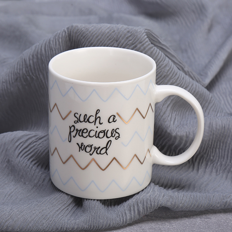 Nordic creative ceramic mugs, couple gift cups, water cups, advertising cups, wholesale customization, LOGO Specification image